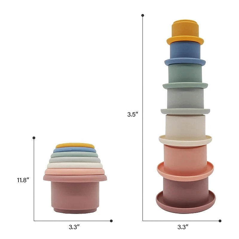 Silicone Stacking Cups