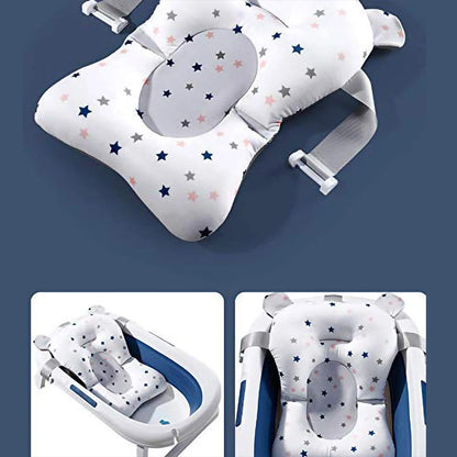 Baby Bath Support Cushion with Non-Slip Design and Star Pattern