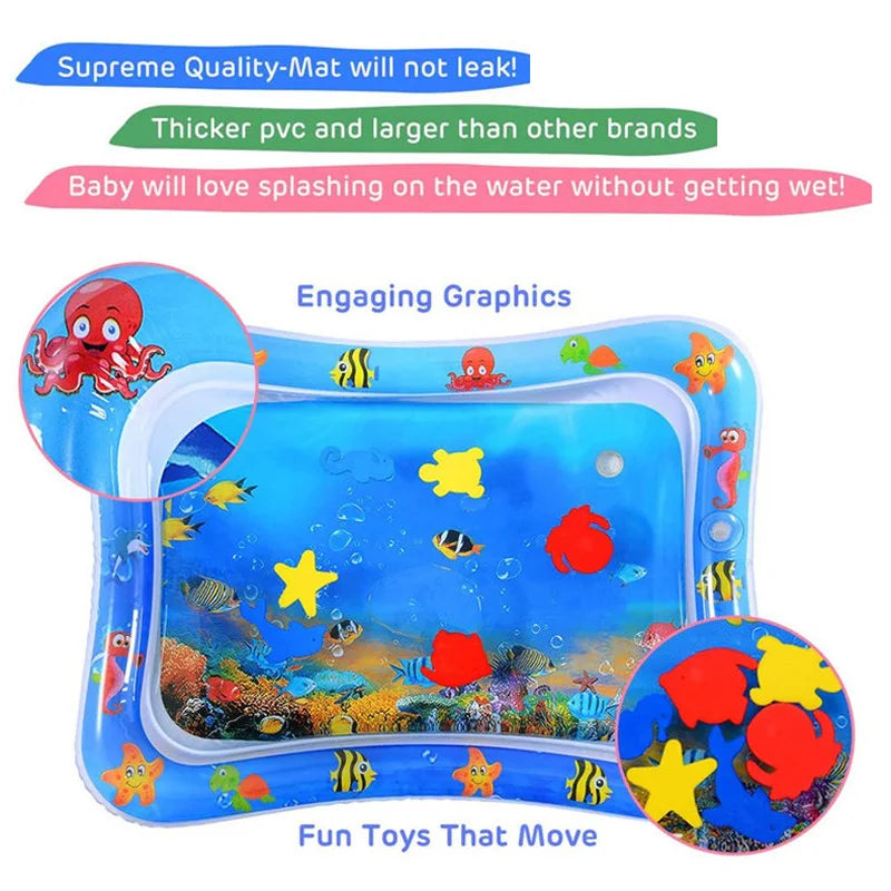 Inflatable Tummy Time Water Mat