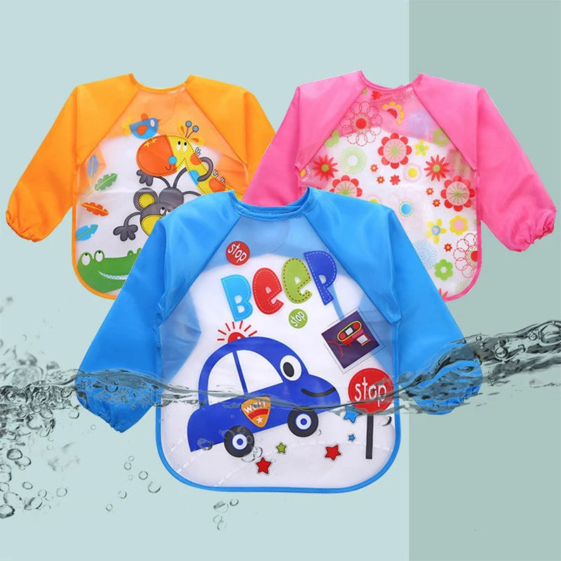 Waterproof Long Sleeve Feeding/ Messy Play Apron