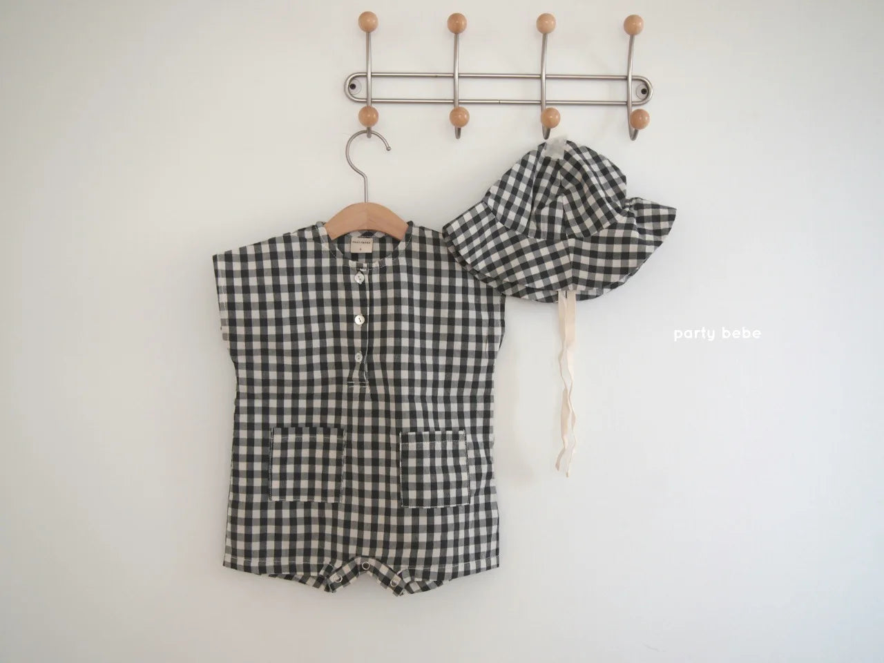 Baby Sleeveless Plaid Romper