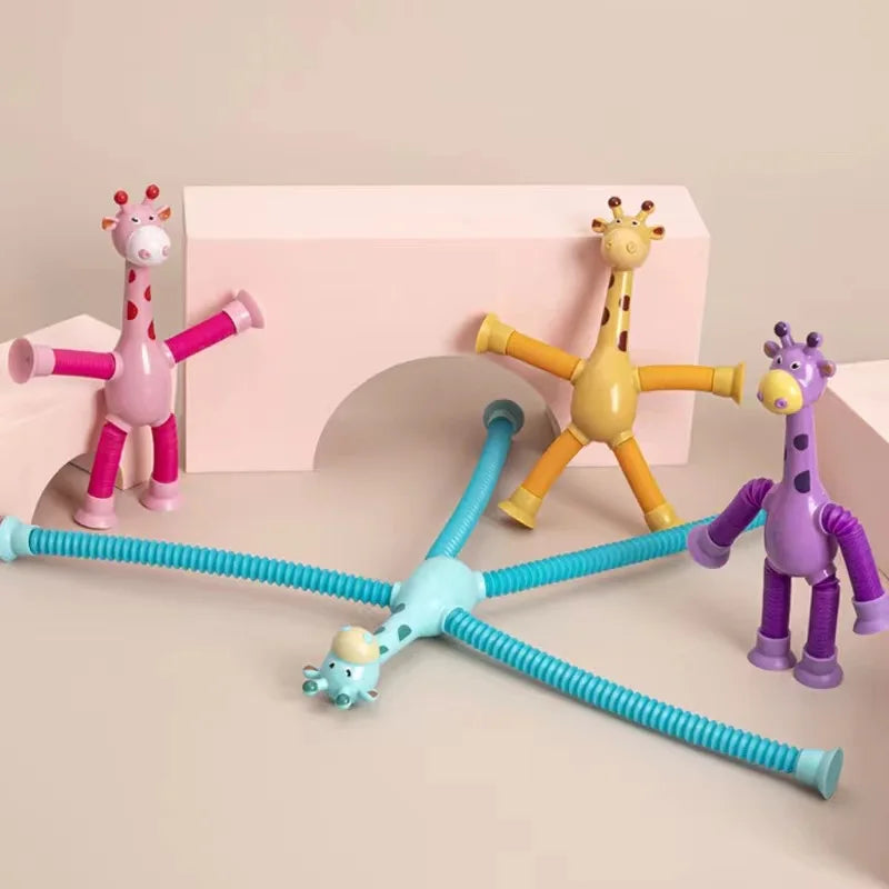 Suction Cup Pop Tubes Giraffe